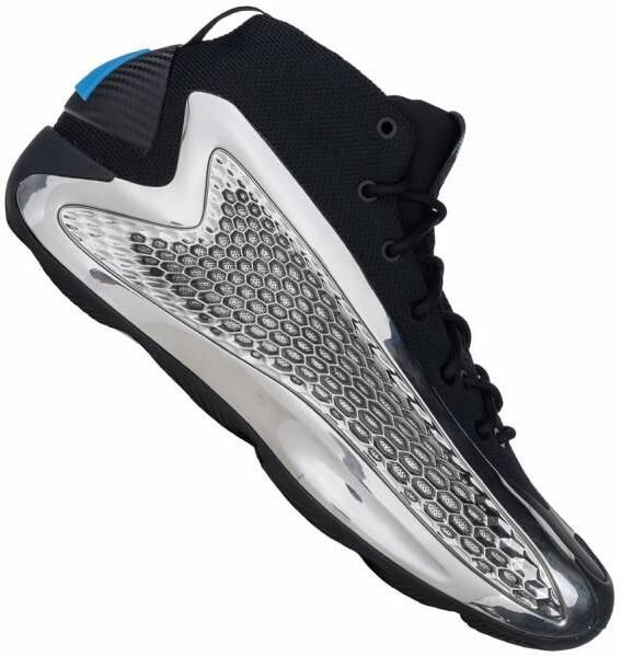 Adidas Originals Anthony Edwards 1 Basketbalschoen Basketball in zilver formaten: 46 2 3