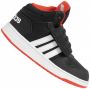 Adidas Hoops Mid 2.0 I Kinderen Sneakers Core Black Ftwr White Hi-Res Red S18 - Thumbnail 2