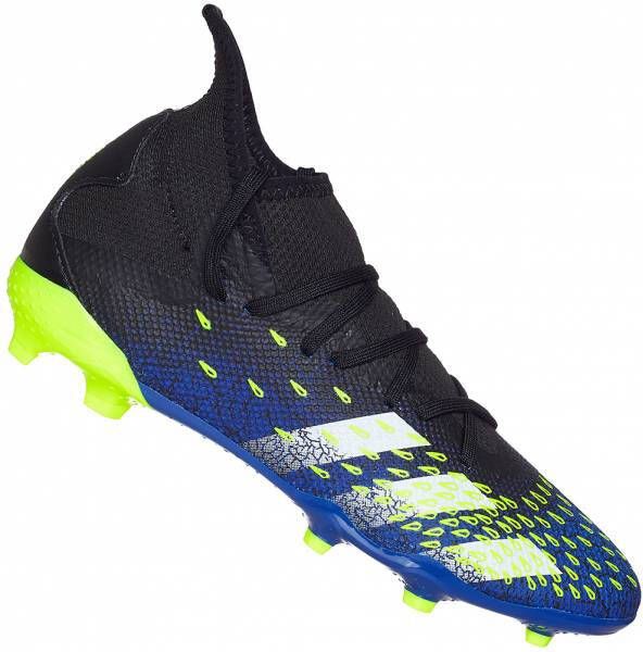 Adidas Performance Predator Freak.3 FG Sr. voetbalschoenen zwart/wit/geel -  Schoenen.nl