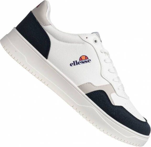Ellesse Pansit Heren Sneakers wit-marineblauw PANSIT001-153-WIT-MARIJN