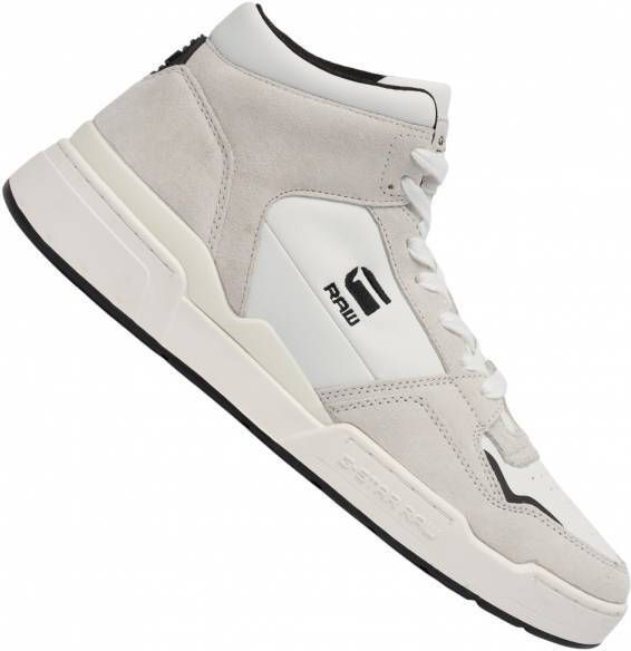 G-Star Raw ATTACC Mid Basic Heren Leren sneakers 2212 040711 WHT