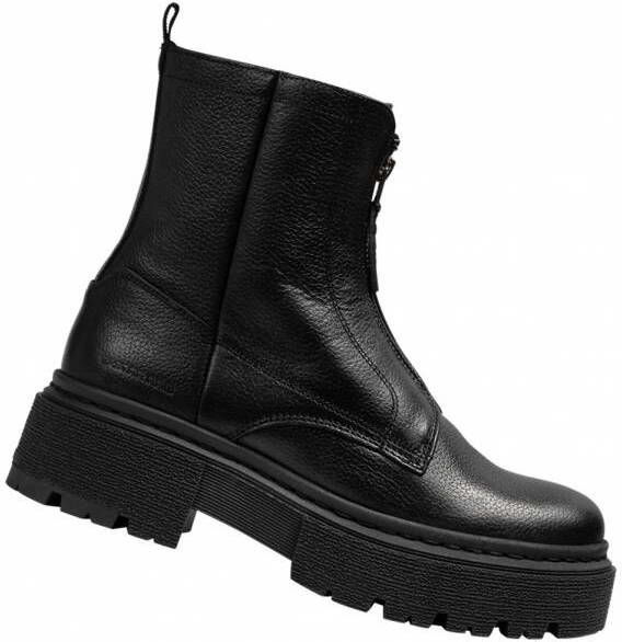 G-Star G Star Raw Kafey Pfm Hgh Lea Dnm W Veterboots Laarzen Met Veters Dames Zwart - Foto 7