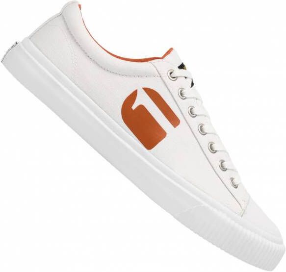 G-Star Raw MEEFIC Pop Heren Sneakers 2212 028503 WHT ORNG