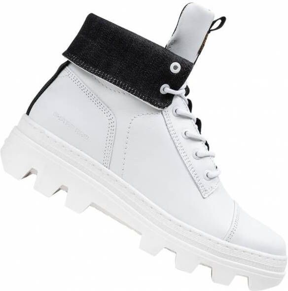 G-Star Raw NOXER High Fld Lea Dames Enkellaarsjes 2211 020810 WHT