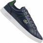 Lacoste Europa Pro 123 Heren Sneakers Schoenen Leer Navy-Blauw 745SMA00657B4 - Thumbnail 2