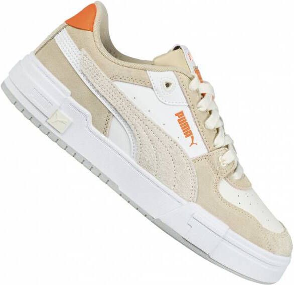 Puma Ca Pro Glitch Suede Fashion sneakers Schoenen white warm white ultra orange maat: 44.5 beschikbare maaten:42 44.5 46