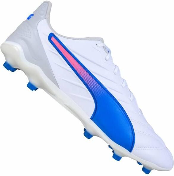 PUMA Fußballschuhe Low King Pro FG AG 107862 White-Bluemazing-Flat Light Gray - Foto 2