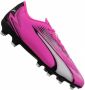 Puma Ultra Play FG AG Jr. voetbalschoenen roze wit zwart Imitatieleer 35 - Thumbnail 4