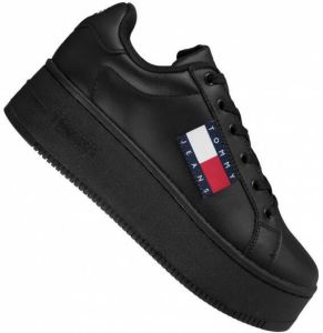 Tommy Hilfiger Jeans Badge Flatform Dames Leren sneakers EN0EN01504BDS