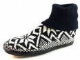 Litha gebreide pantoffels Blauw LIT03