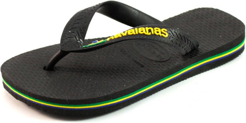 Havaianas slippers Kids Brasil logo Zwart HAV10