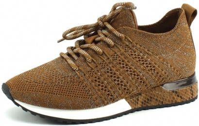 Womens La Strada Sneaker | 1832649 Laced Up Taupe Silver Knitted • LakeView  Sagar