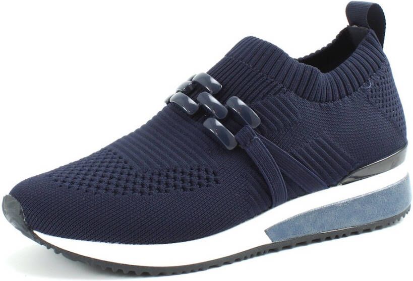 Knitted Sneaker La Strada Sneakers Blauw La Strada