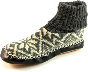 Litha gebreide pantoffels Grijs LIT27