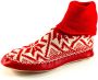 Litha gebreide pantoffels Rood LIT04 - Thumbnail 1