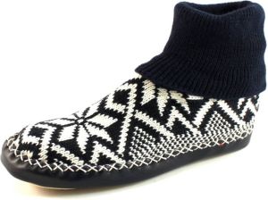 Litha heren pantoffels noors patroon Blauw LIT37
