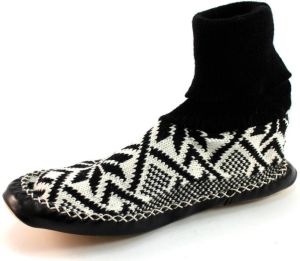 Litha heren pantoffels noors patroon Zwart LIT33