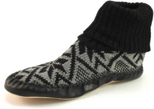 Litha heren pantoffels noors patroon Zwart LIT38