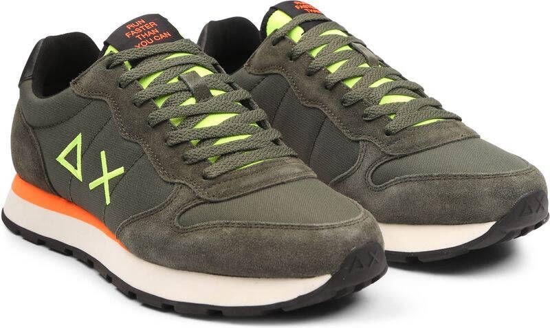 Sun68 Sneaker Tom Fluo Army Groen