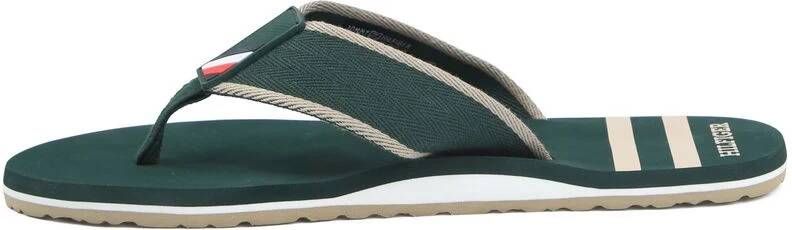 Tommy Hilfiger Slippers Beach Donkergroen