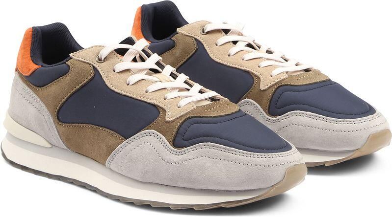 THE HOFF BRAND Lage Sneakers Heren Biarritz Suède Blauw - Foto 2