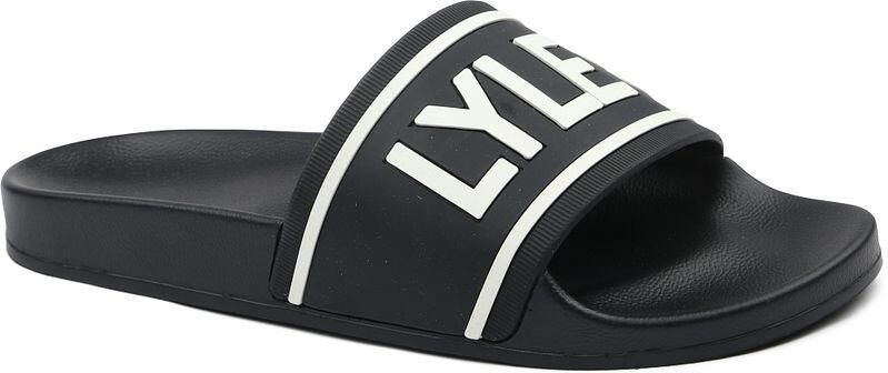 Lyle & Scott Teenslippers Lyle & Scott Lyle Scott Slippers Zwart