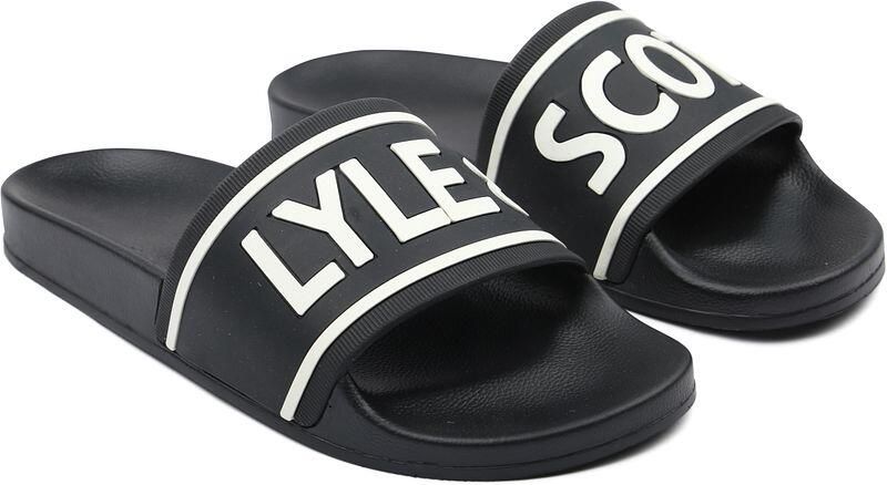 Lyle & Scott Teenslippers Lyle & Scott Lyle Scott Slippers Zwart - Foto 2