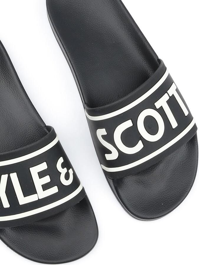 Lyle & Scott Teenslippers Lyle & Scott Lyle Scott Slippers Zwart - Foto 6