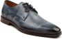 Melik Schoen Derby Monoti Print Blauw Heren Nette schoenen - Thumbnail 2