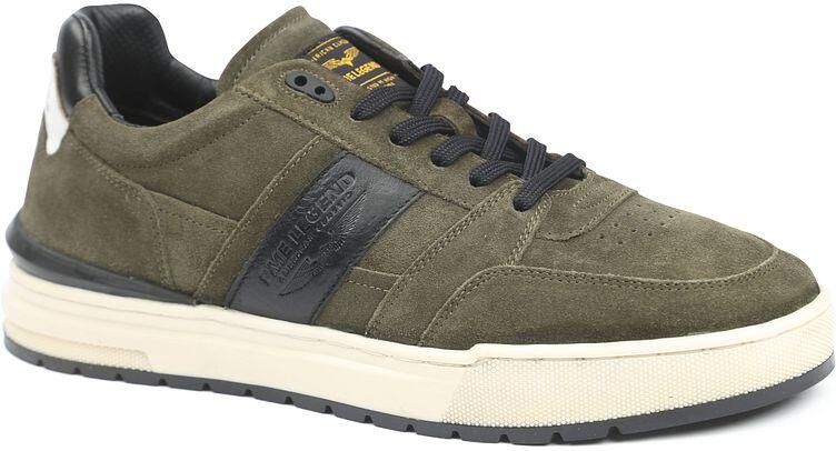 PME Legend Alamere suède sneakers donkergroen