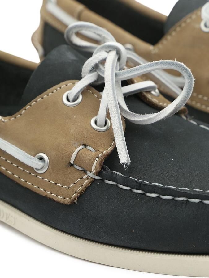 Sebago Bootschoenen Docksides Portland Navy Beige Heren Instappers - Foto 3