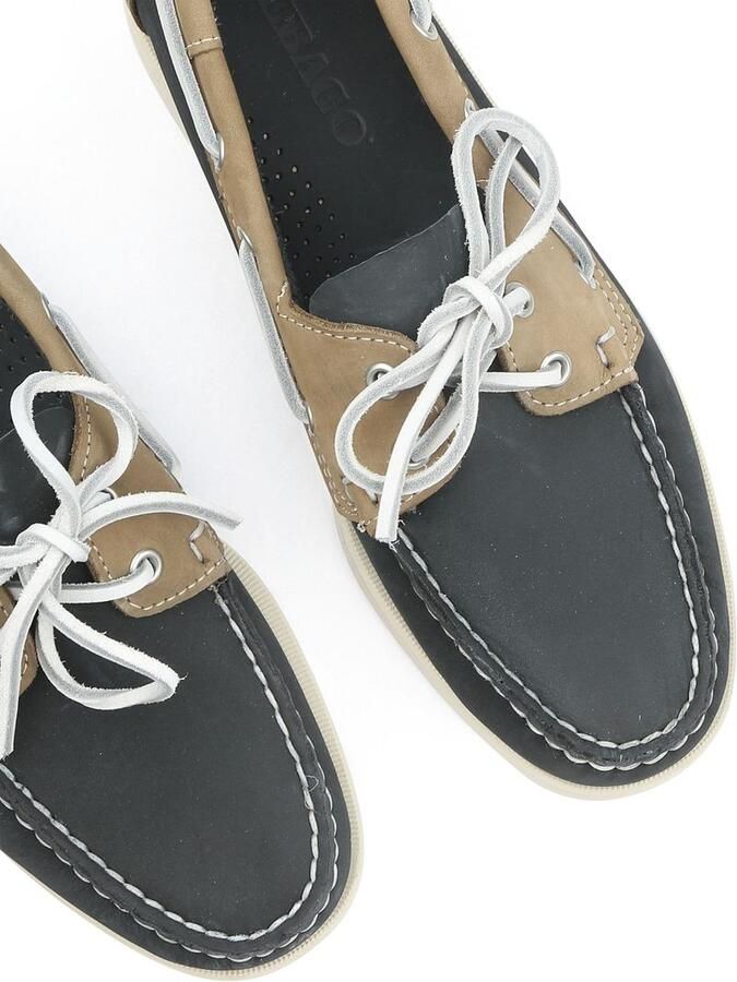 Sebago Bootschoenen Docksides Portland Navy Beige Heren Instappers - Foto 5