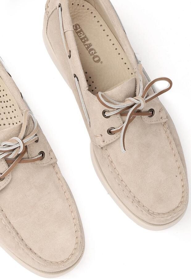 Sebago Authentic Original Boat Shoe Suede Leather Dove Grey Loafers - Foto 8