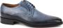 Suitable Leren Herenschoen Derby Print Blauw Schoen cm Leer Heren Veterschoenen - Thumbnail 1