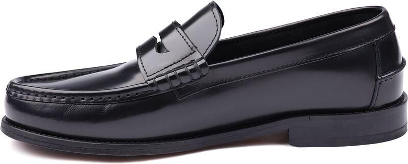 Suitable Penny Loafers Leer Zwart - Foto 4