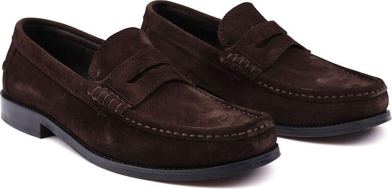 Suitable Laarzen Penny Loafers Suede Bruin - Foto 2