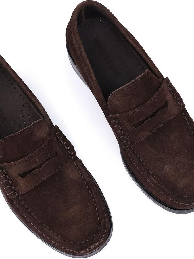 Suitable Laarzen Penny Loafers Suede Bruin - Foto 4