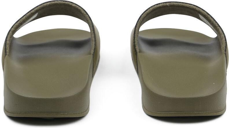 Sun 68 Heren Badslipper Slippers Logo 19 Militare Kaki - Foto 3