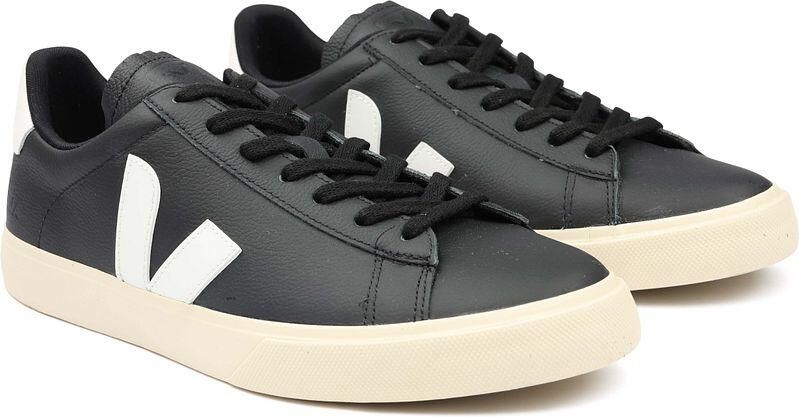 Veja Campo Sneakers in Black and White Chromefree Leather Zwart - Foto 7
