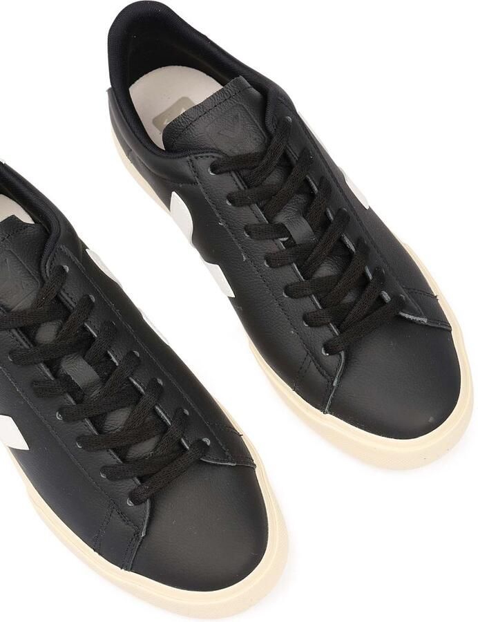 Veja Campo Sneakers in Black and White Chromefree Leather Zwart - Foto 5