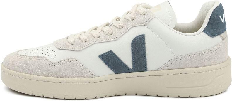 Veja Witte Leren Sneakers Ronde Neus Vetersluiting White Dames - Foto 12