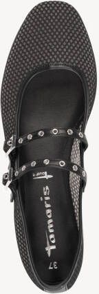 Tamaris Ballerina's in mesh look met doornsluiting - Foto 3