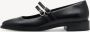 Tamaris leren ballerina 1-22131-45 001 dames damesschoenen M2423145 zwart - Thumbnail 2