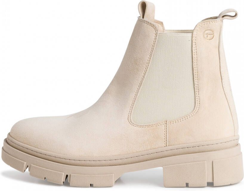 TAMARIS Leren Chelseaboot beige 39