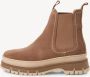 Tamaris dames Chelsea-laars 1-25491-41 341 leren laarsjes enkellaarsjes dames leer M2580845 Taupe - Thumbnail 2
