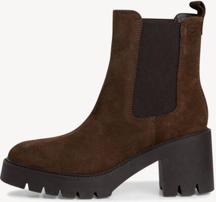 Tamaris Stijlvolle Zwarte Leren Chelsea Laars met Rits en Versterkte Hiel Black Dames - Foto 6