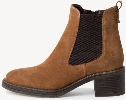 Tamaris Chelsea-boots hakken enkellaars zakelijke schoen met touch it-uitrusting - Foto 3