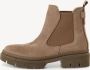 Tamaris dames chelsea boot leren laarzen enkellaars vrouwen leer M2590243 bruin - Thumbnail 5