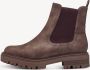 Tamaris Chelsea-boots blokhak enkellaars laarzen met textielband aan de hiel - Thumbnail 3