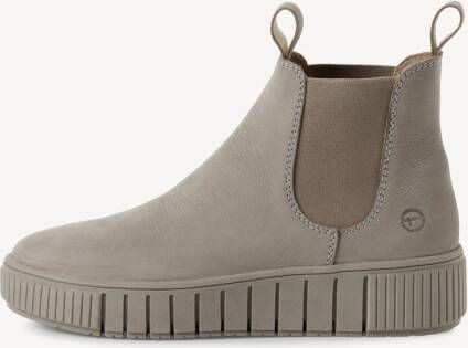 Tamaris dames chelsea boot leren laarzen enkellaars vrouwen leer M25403 grijs - Foto 2
